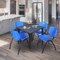 Regency Kahlo Square Table & Chair Sets, 48 W, 48 L, 29 H, Wood, Metal, Plastic Top, Grey TPL4848GYBK47BE - alternate 6